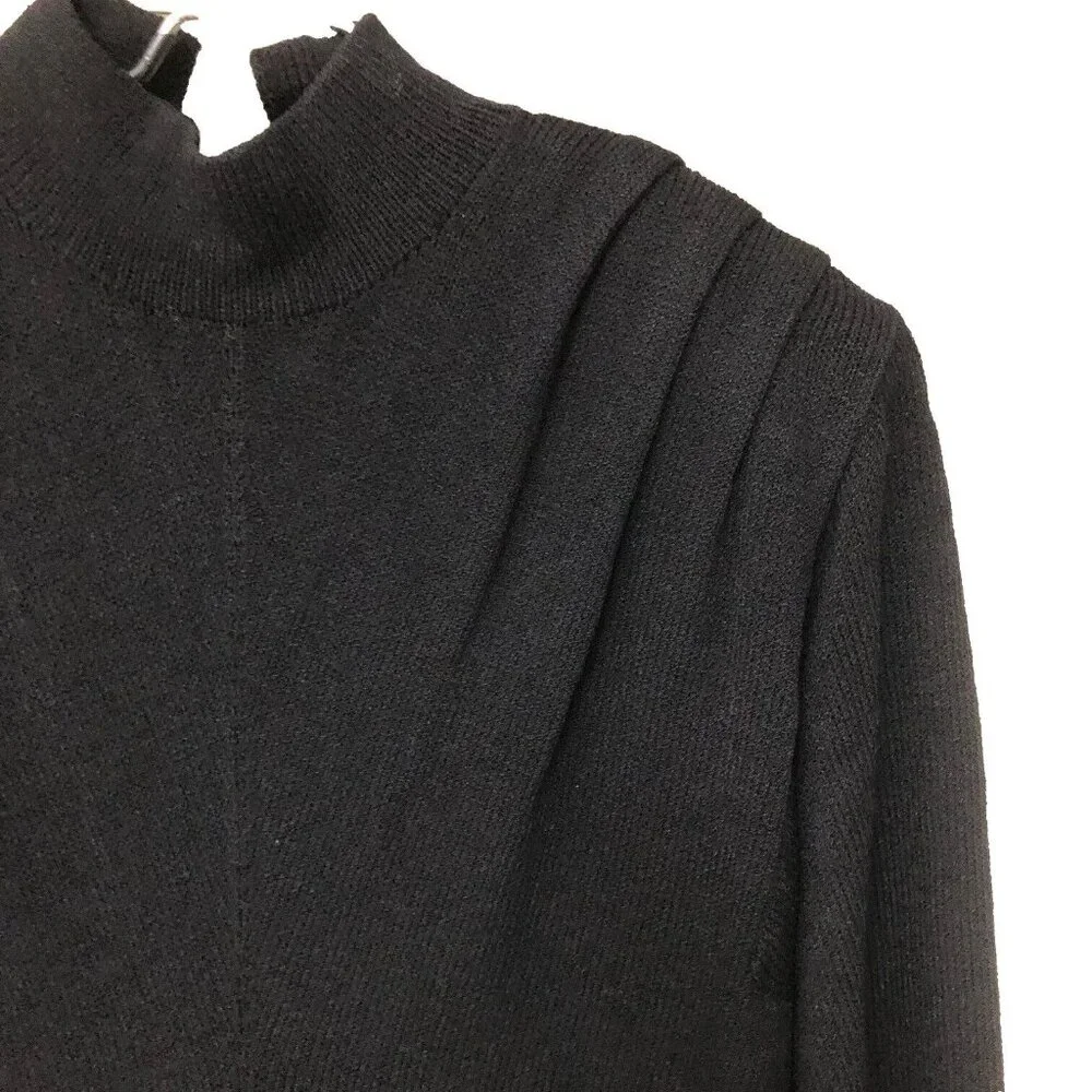 VTG St‎ John Womens Black Santana Knit Dress 4 Neiman Marcus Old Money Office 4